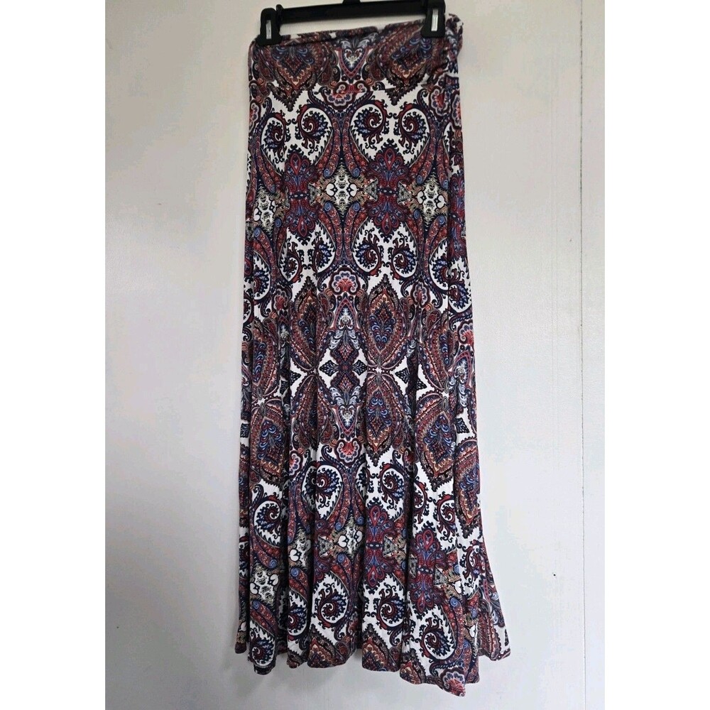 Renee C Skirt Womens L Dark Floral Peasant Boho Festival Flower Cottagecore Y2K